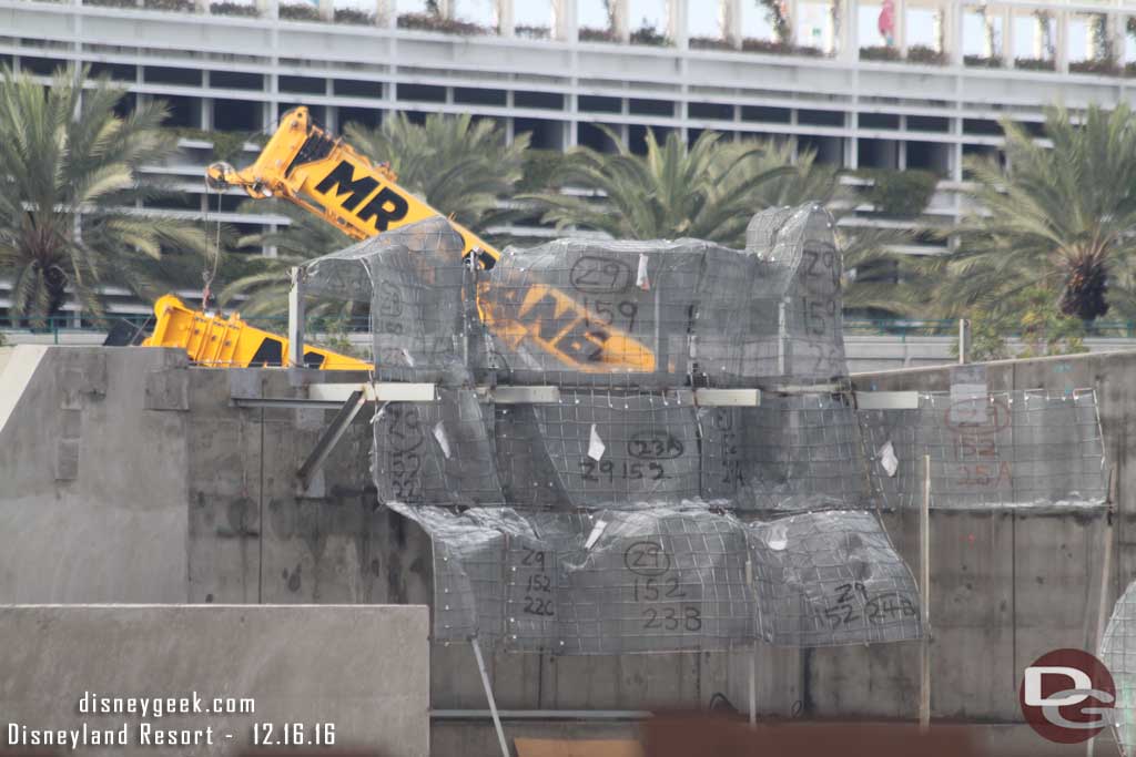 12.16.16 - A closer look at the rock work taking shape.