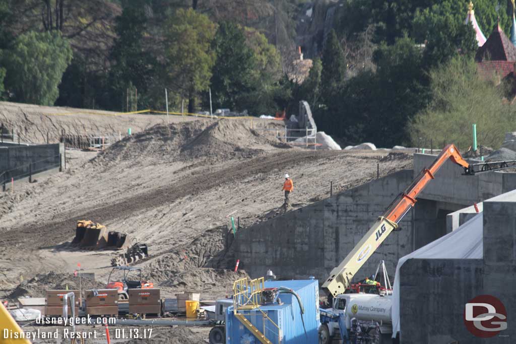 1.13.17 - This picture helps with scale a bit, notice the worker coming down the hill.