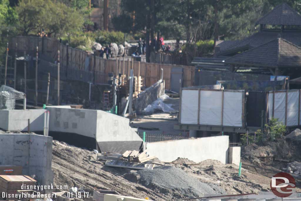 1.19.17 - A closer look at the new walkway by the Hungry Bear, looks like a rock pattern on the wall.