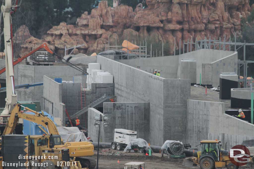 2.10.17 - Panning to the right work continues on the backstage Fantasmic Marina structure.