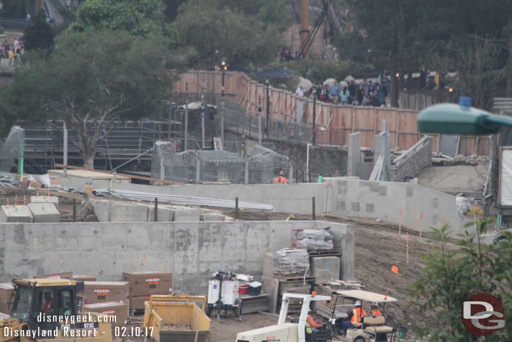 2.10.17 - Looking toward Critter Country you can see the new path on the right that will lead to Star Wars.