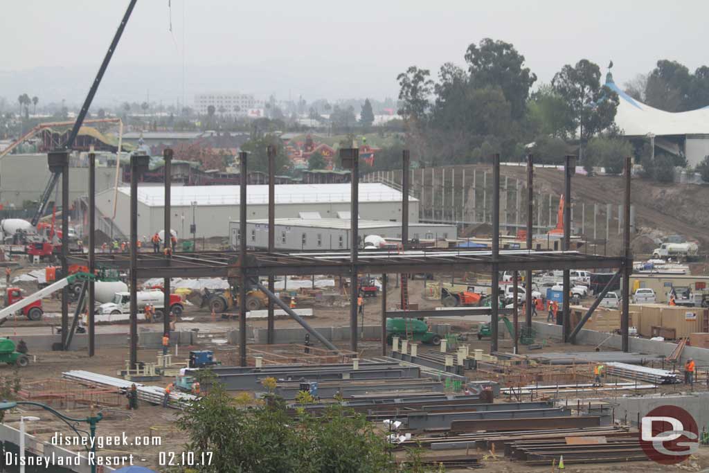 2.10.17 - A wider view.  To get a sense of scale notice the workers on the first and second floors of this massive building.