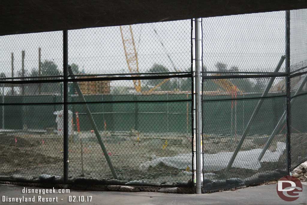 2.10.17 - From ground level on the tram no real visible progress on the gate area.