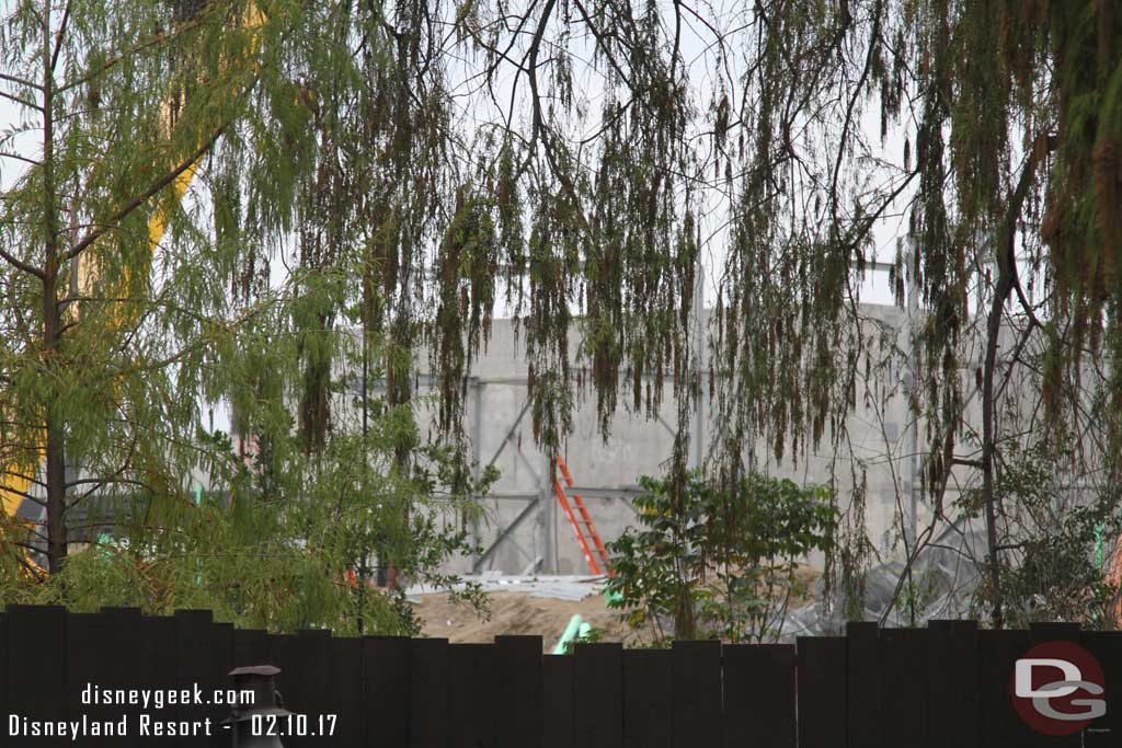 2.10.17 - Steel being adding to the wall to support more rock work.