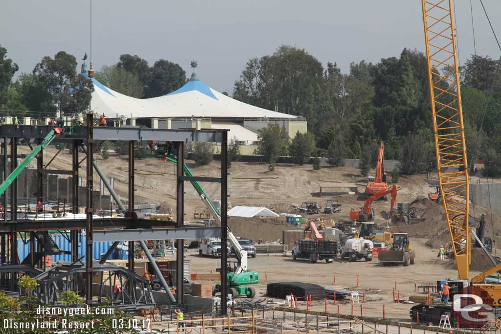 3.10.17 - In the center of the site dirt has started to pile up and be moved around as they prepare for the buildings there.