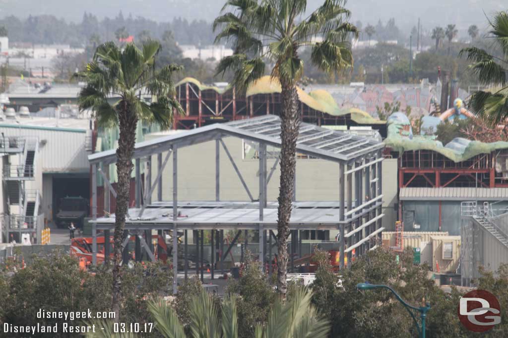 3.10.17 - A better look at the building on the far side of the site.  Looks to be a backstage support building.