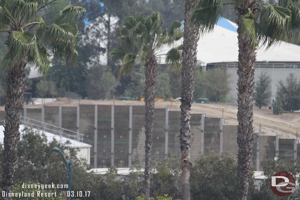 3.10.17 - On the far hill you can see vent structures on the train tunnel roof (under that dirt and those trees is the new tunnel.