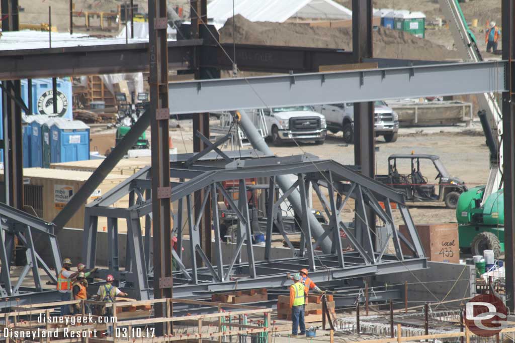 3.10.17 - They started the lift of the structure. Unfortunately that is as far as they went. It was just a little repositioning.