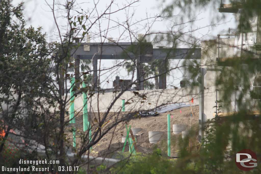 3.10.17 - Further to the left through the trees you can see the top of the new show building over the berm