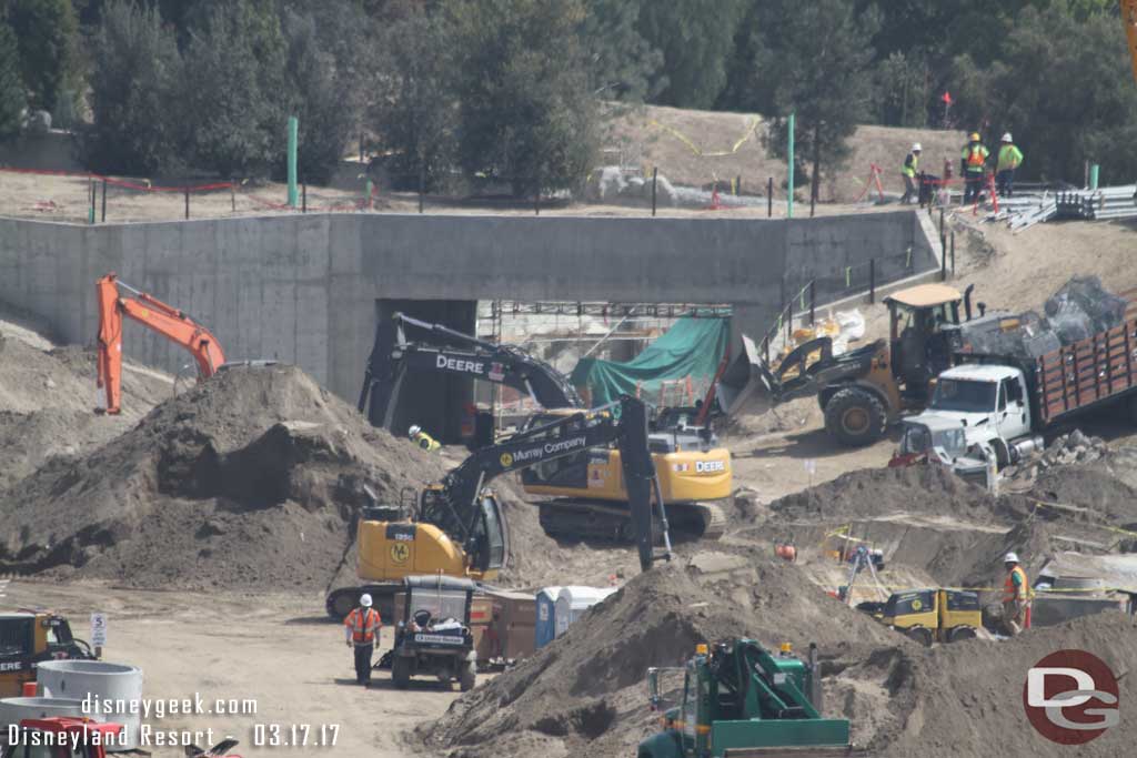 3.17.17 - A closer look at the Fantasyland entrance tunnel.  A lot of work going on in between.  