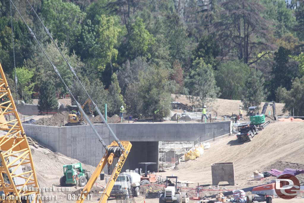 3.24.17 - The Fantasyland tunnel/walkay.  To help with scale notice the workers.