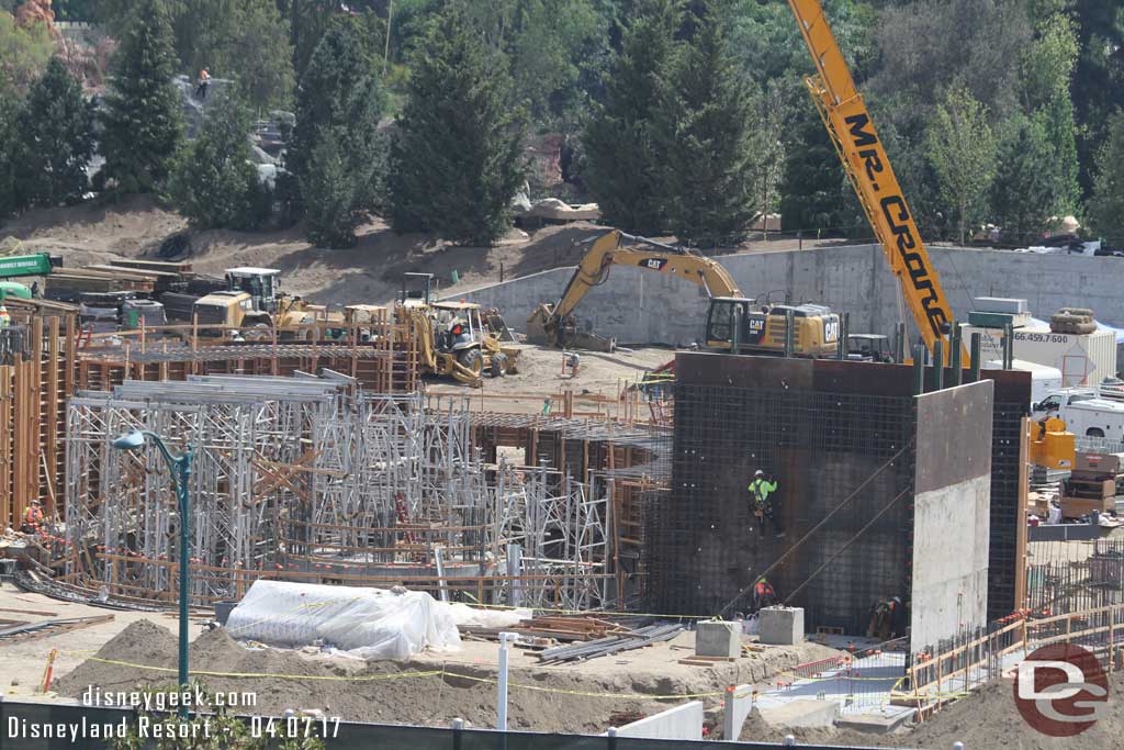 4.07.17 - Rebar going in for the wall structure.