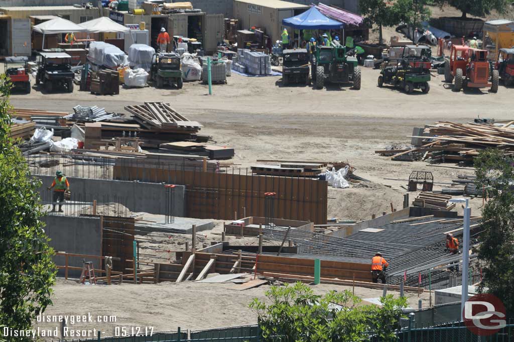 5.12.17 - A larger pad looks to be taking shape on the far right of the building footprint.  A lot of rebar going in there.