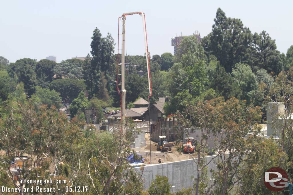 5.12.17 - On the Critter Country side dirt is being brought in to back fill behind the concrete for the new bridge.