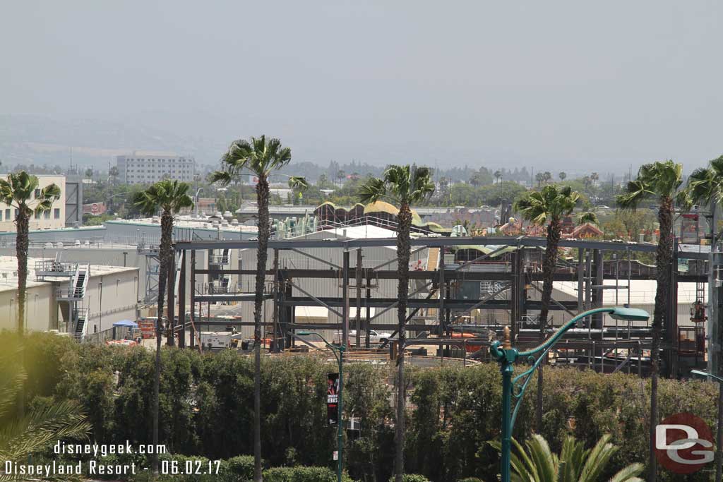 6.02.17 - Starting on the left (north) side of the site with the Millennium Falcon attraction building.