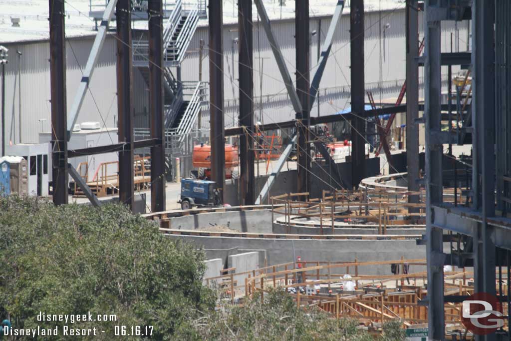 6.16.17 - A closer look at the foundation work for the Millennium Falcon attraction.