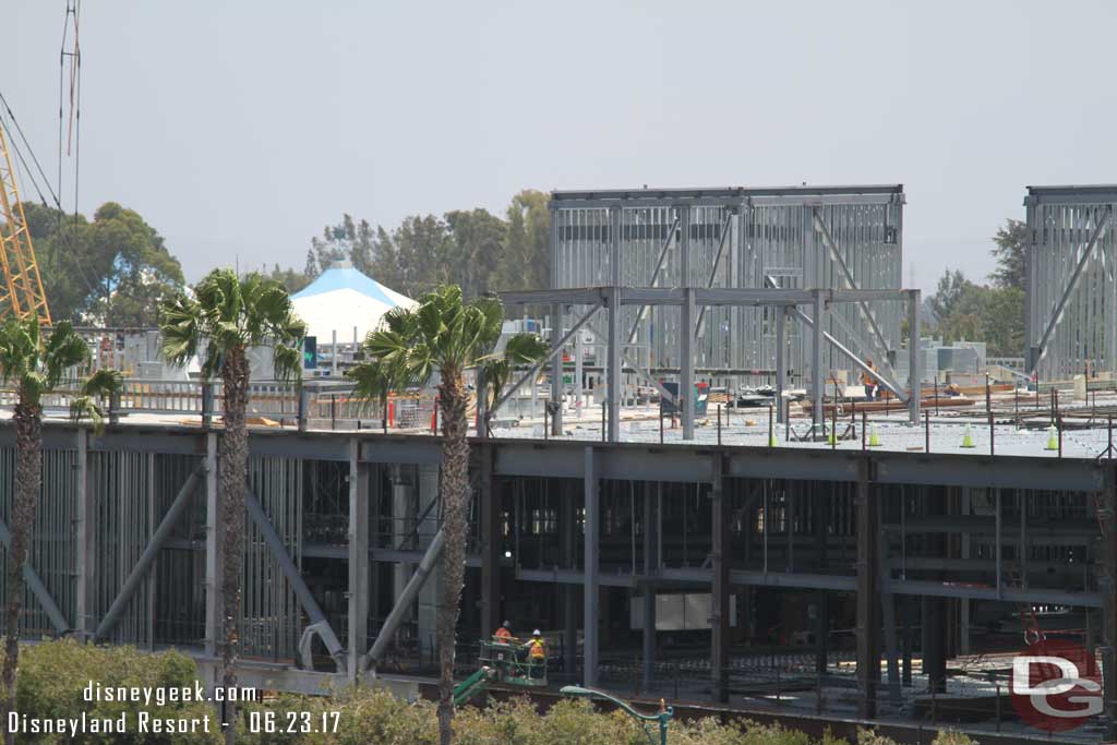 6.23.17 - On the roof more structures are appearing as the roof is covered.