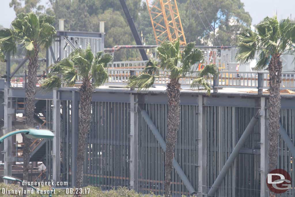 6.23.17 - A closer look at the supports for the exterior wall of the battle escape building.