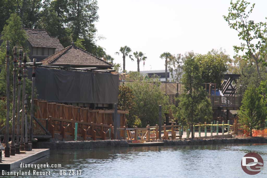 6.23.17 - In the park now and on Tom Sawyer Island looking up river on the west/Critter Country side.