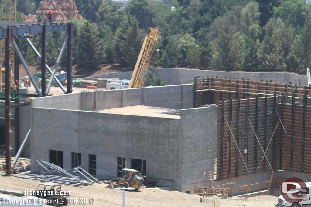 6.30.17 - More forms up and what looks to be temporary supports for a second floor going in the structure to the right of the battle escape building.