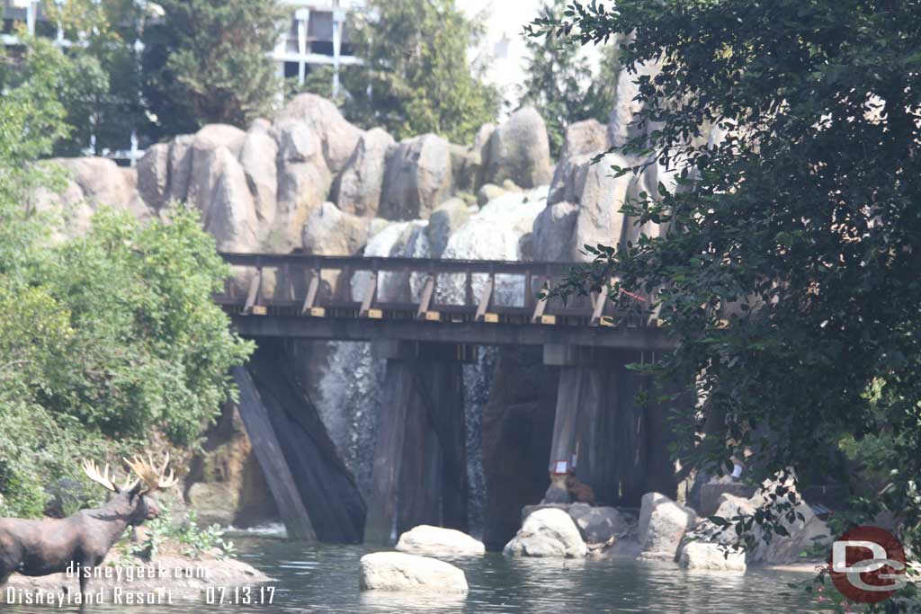 7.13.17 - A better view of the water fall from the barrel bridge.