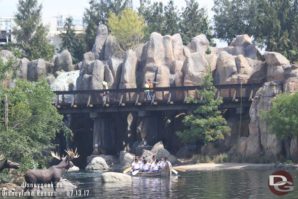 7.13.17 - Cast Members were also training on the canoes.