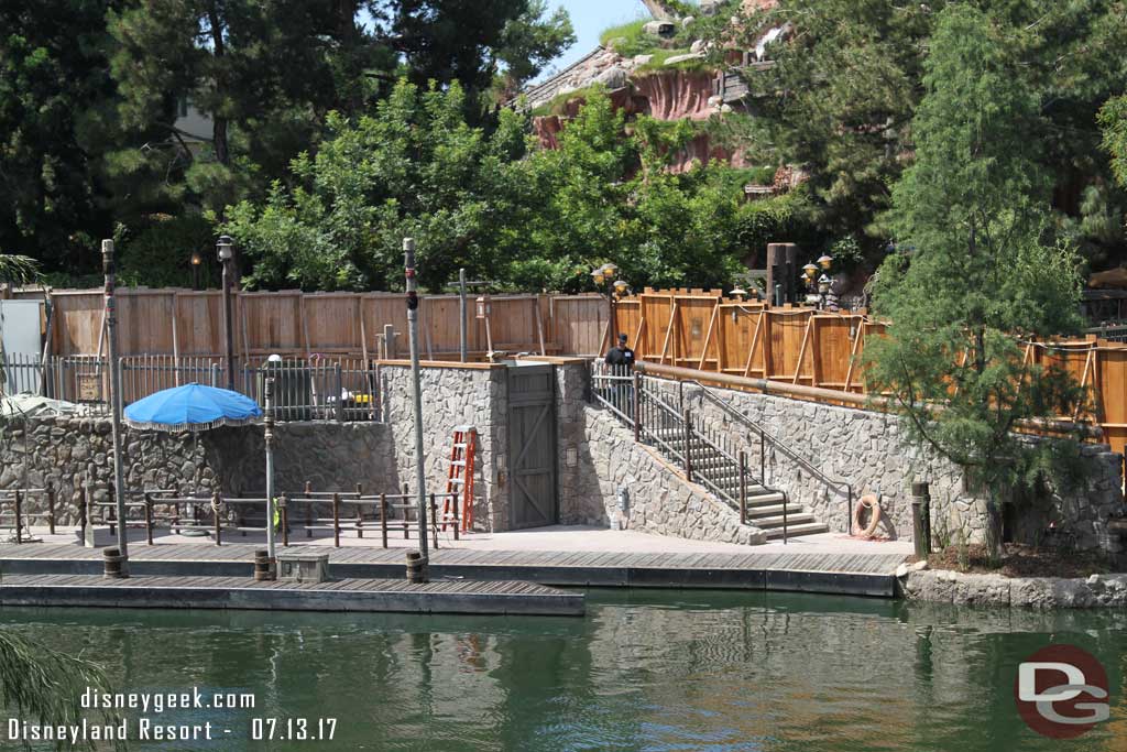 7.13.17 - Walls still up along the Critter Country walkway.