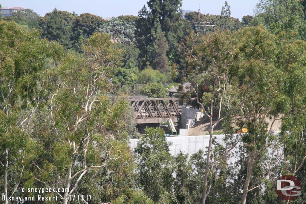 7.13.17 - Moving out to the Mickey and Friends parking structure.  The Critter Country trestle