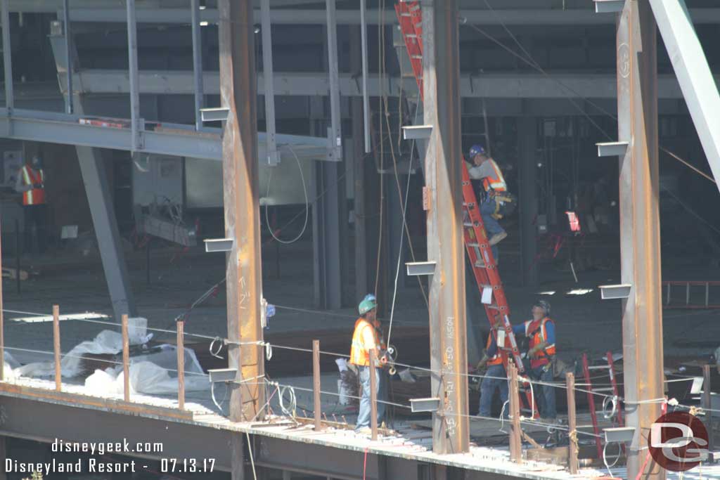 7.13.17 - Crews working on the exterior support.