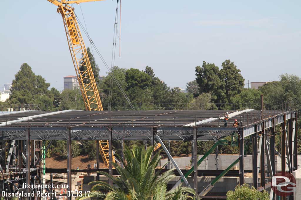 7.13.17 - The roof has not been laid for the large hanger room yet.