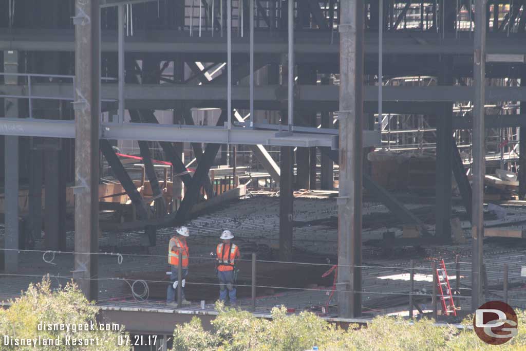 7.21.17 - Preparations underway to pour concrete on more of the second floor.