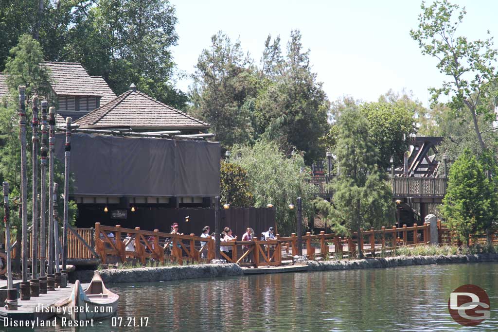 7.21.17 - Moving into the park the walls along the walkway are now down in Critter Country.