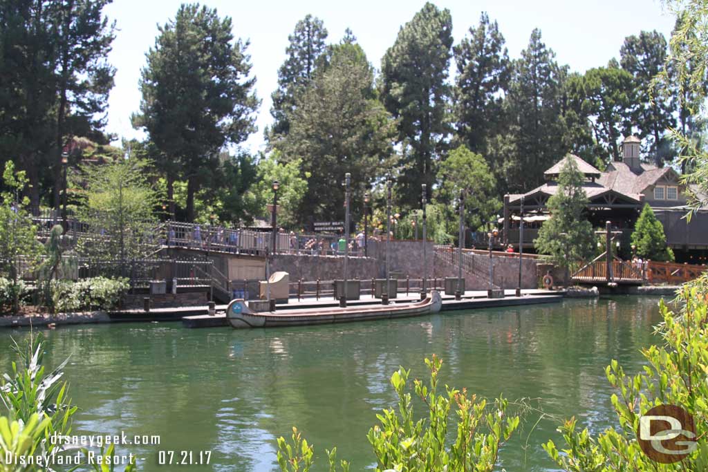 7.21.17 - The Canoe dock looks ready to go.