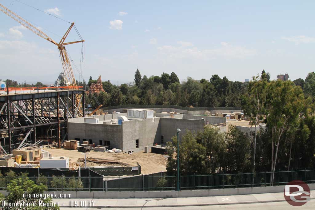 9.01.17 - Not a lot of visible progress on the concrete building.  Some HVAC equipment on the roof, but not much else.