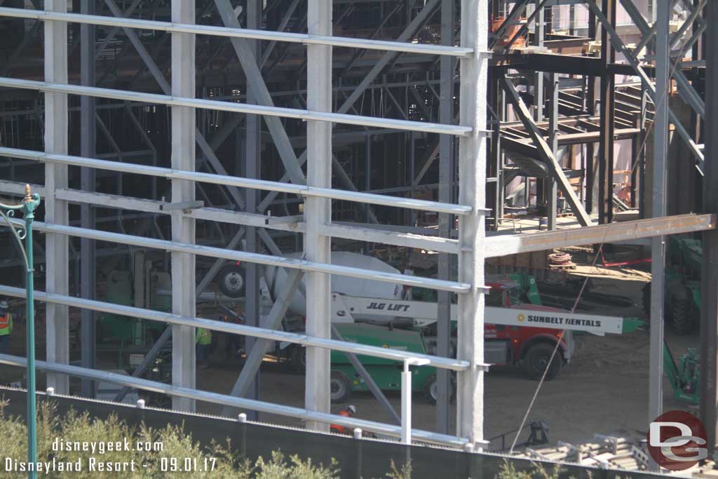 9.01.17 - To get a sense of size, notice the cement truck and lift parked in the hanger scene space.