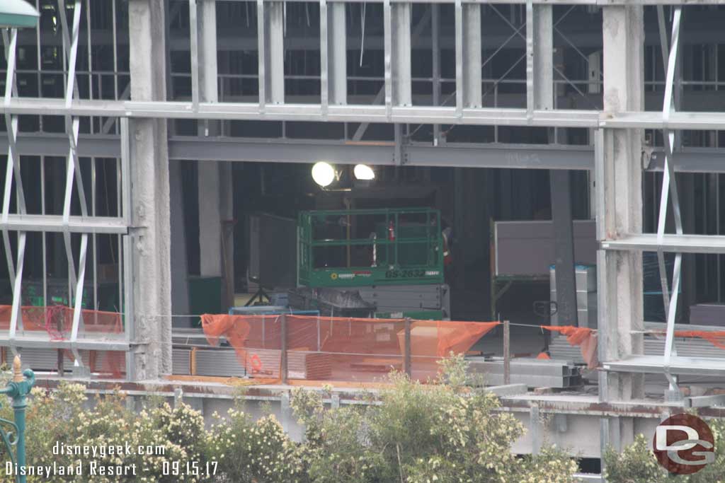 9.15.17 - What appears to be a service entrance taking shape on the second floor of the Battle Escape building.