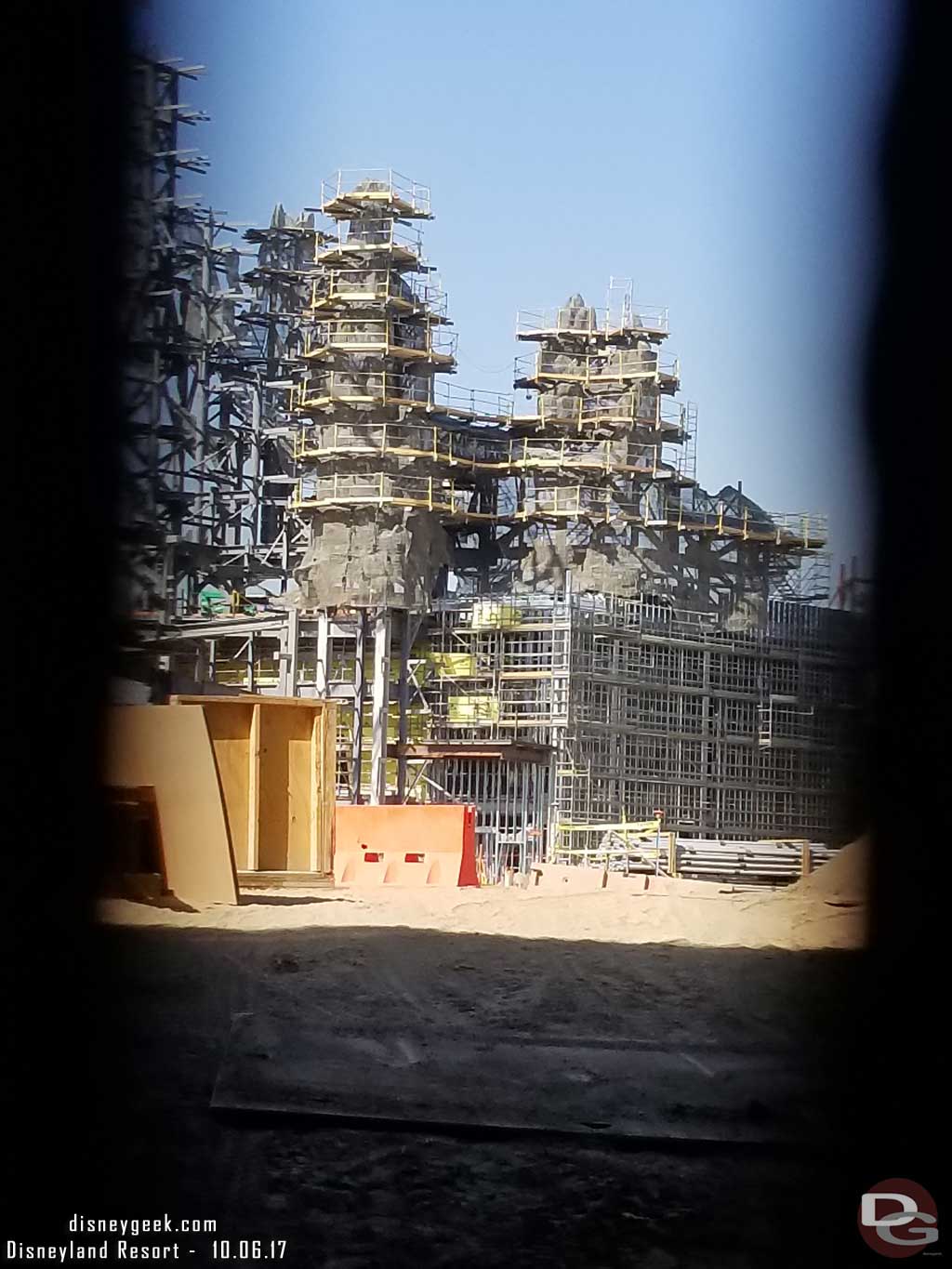 10.06.17 - The view from the Big Thunder Trail, through the fence closest to Big Thunder.