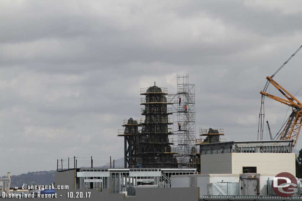 10.20.17 - Wire mesh is now installed on most of the three peaks.