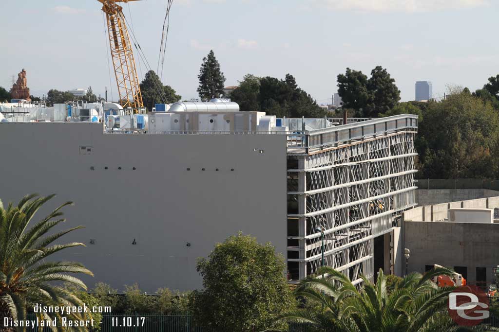 11.10.17 - The exterior wall is now up on almost the entire side facing Disneyland Drive.