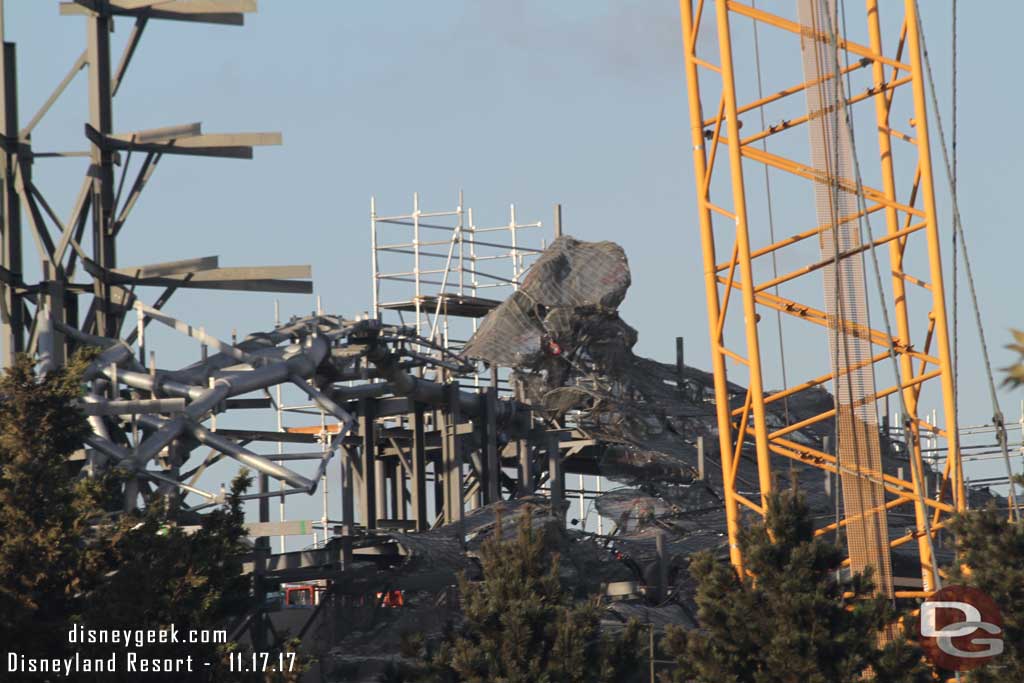 11.17.17 - Wire mesh being installed on this portion to form the rock formations.