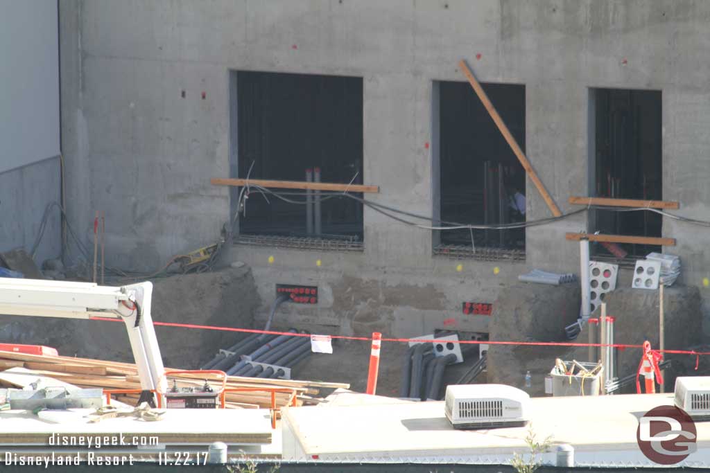 11.22.17 - Here you can see where a lot of it goes into the concrete building.