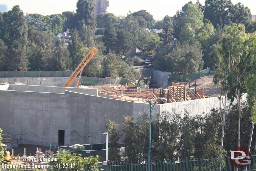 11.22.17 - Off toward Critter Country work on the support structures for the walkways and rock work is underway.