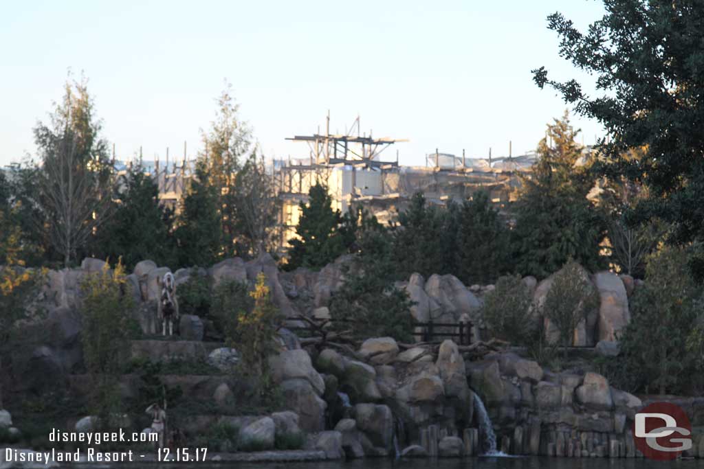 12.15.17 - From Critter Country you can see the new rock work taking shape that will hide the show building.