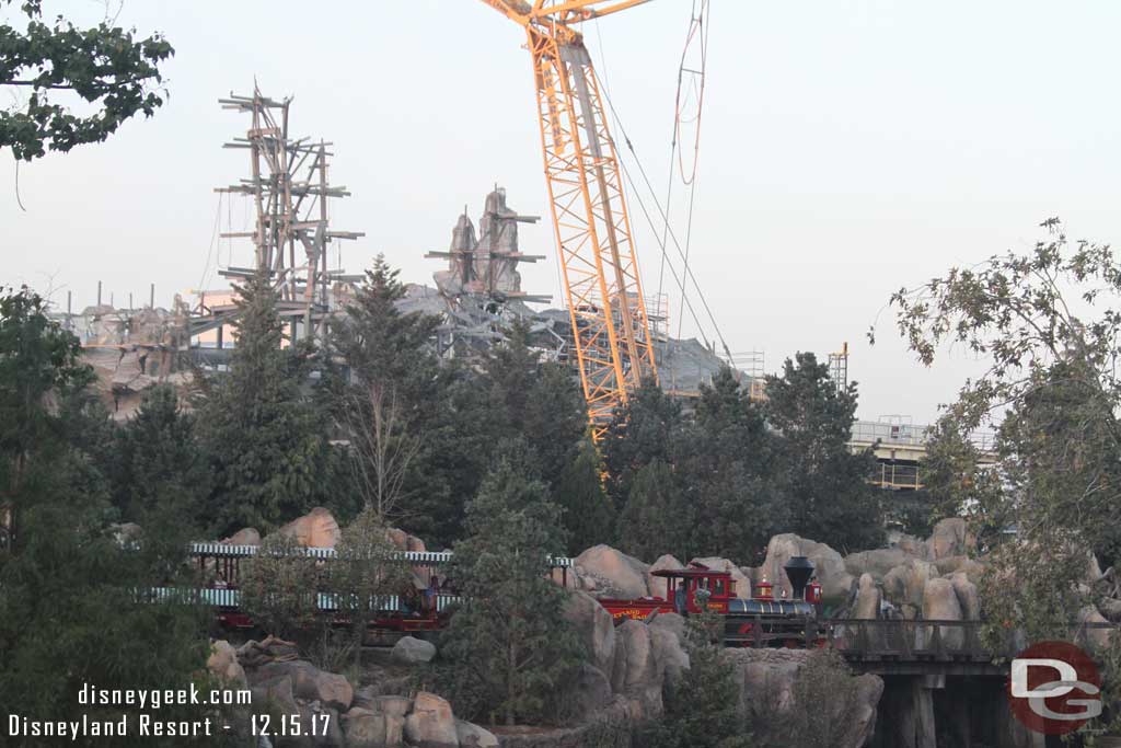 12.15.17 - Disneyland Railroad steaming by.