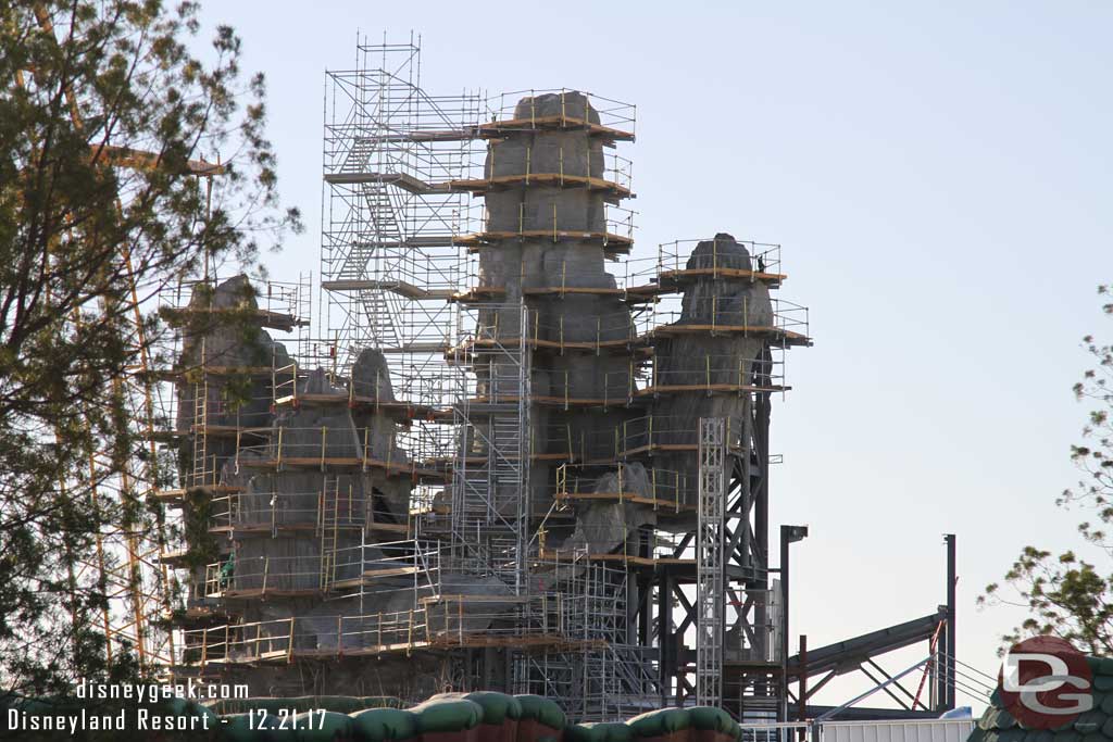 12.21.17 - The view from Toontown of the three peaks and new structure to the right.