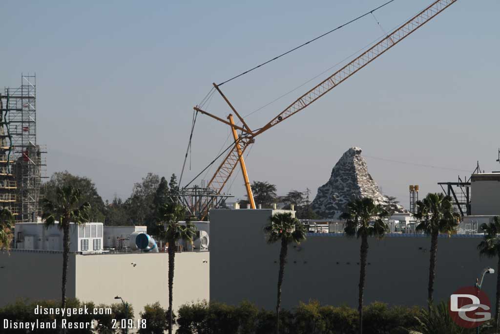 02.09.18 - A new structure rising above the buildings in the center of the picture.