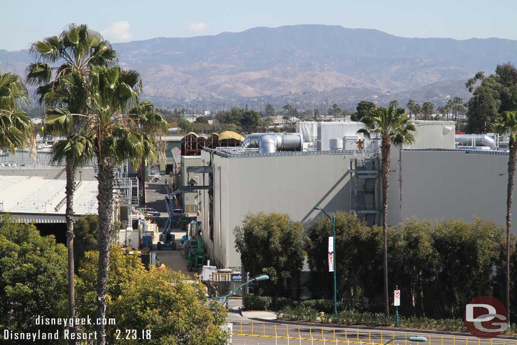 02.23.18 - A closer look starting on the left/north side of the site with the Millennium Falcon show building.