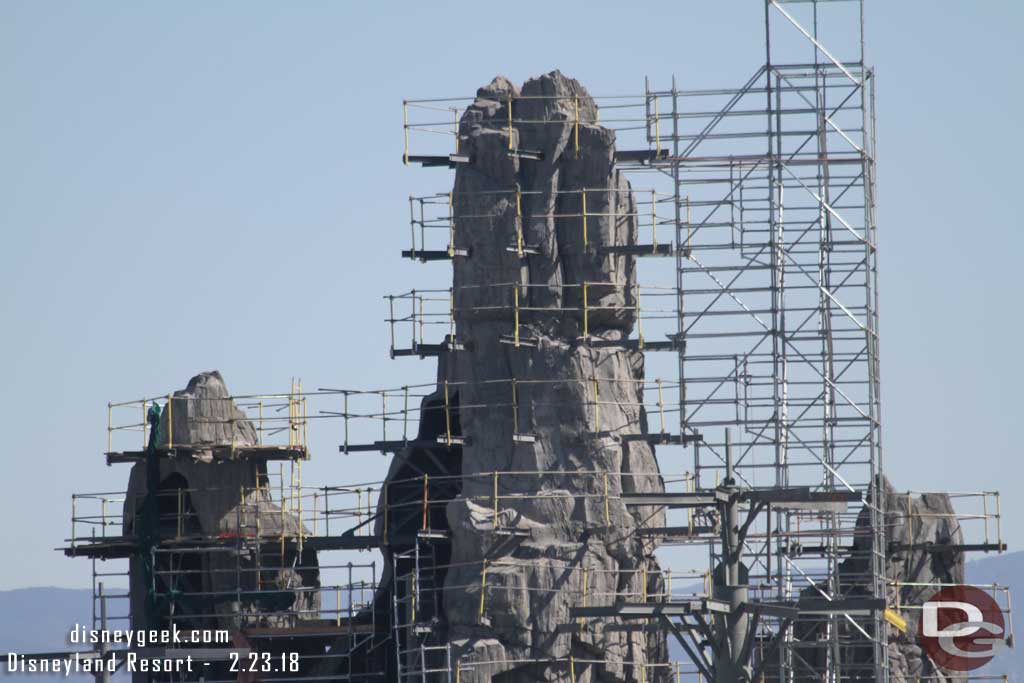 02.23.18 - A closer look at the first three peaks above the Millennium Falcon building.