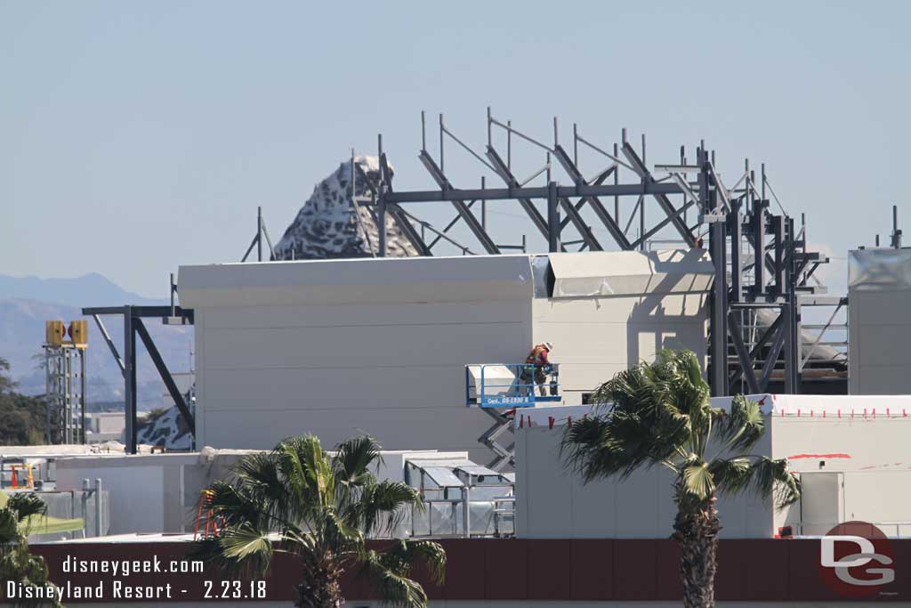 02.23.18 - The other structure has steel support going up on the park side for rockwork.