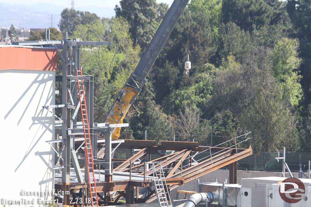 02.23.18 - More steel added to the structure along the Battle Escape building.